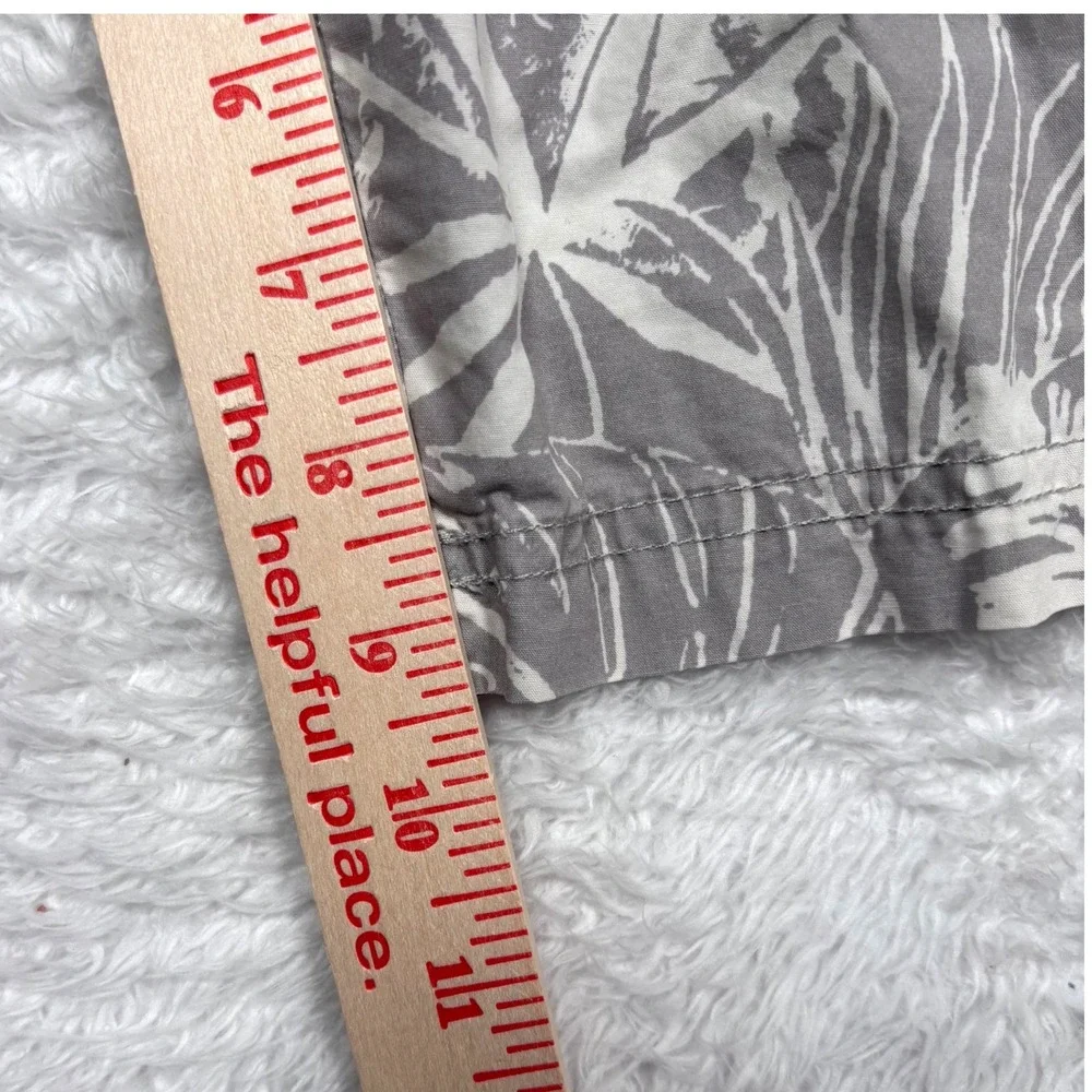 Columbia‎ Shorts Mens 40 Gray White Tropical Washed Out King Palms Chinos Hawaii